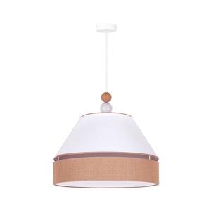 - Luster na lanku AVIGNON 1xE27/15W/230V pr. 50 cm biela/hnedá 601962 vyobraziť