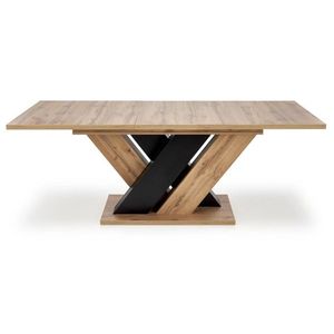 Jídelní rozkládací stůl Brandon 160/200 cm dub wotan/černý vyobraziť