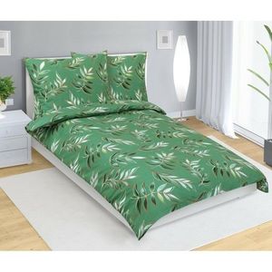 Bavlnená obliečka List zelená, 140 x 200 cm, 70 x90 cm vyobraziť