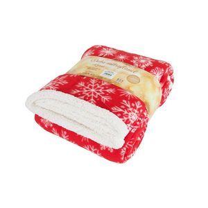 B.E.S. Petrovice Baránková deka Buffalo Vločky červená, 150 x 200 cm vyobraziť