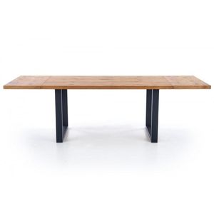 Jídelní rozkládací stůl Press 160/250 cm dub artisan/černý vyobraziť