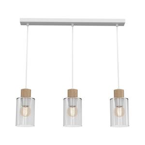 Luster na lanku MADERA 3xE27/60W/230V biela/drevo MLP8555 vyobraziť