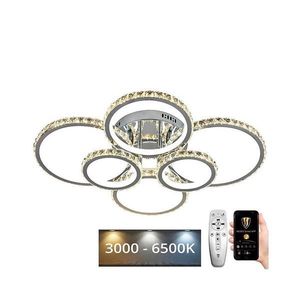 LED Stmievateľný prisadený luster LED/205W/230V 3000-6500K + DO J2301/CH vyobraziť