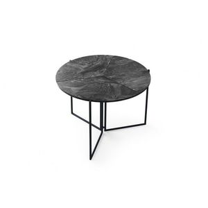 Jídelní skládací stůl Yaprak 100 cm šedý mramor vyobraziť