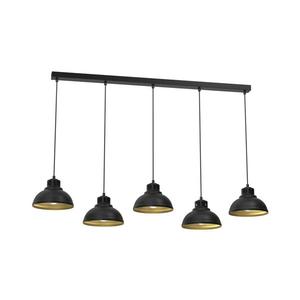 Luster na lanku SVEN 5xE27/15W/230V čierna/zlatá 9118 vyobraziť