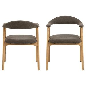 Jídelní židle Addi z masivu taupe/dub olejovaný vyobraziť