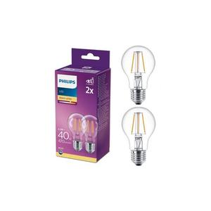 SADA 2x LED Žiarovka VINTAGE Philips A60 E27/4, 3W/230V 2700K 8718699664640 vyobraziť