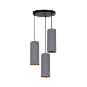 HEXE Luster na lanku AVALO 3xE27/60W/230V pr. 35 cm šedá 0126 vyobraziť