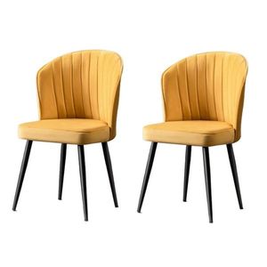 Súprava jedálenských stoličiek Rubi Yellow, 2 ks vyobraziť
