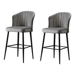 Súprava barových stoličiek Rubi Grey, 2 ks, 2 ks vyobraziť