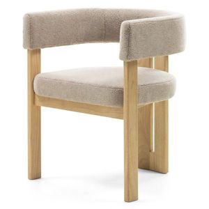 Jídelní židle HAILEY z masivu krémová/přírodní vyobraziť