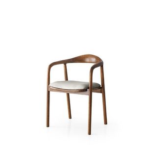 Jídelní židle PA z masivu přírodní hnědá/světle šedá vyobraziť