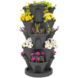 4Home Kvetinová kaskáda 5-dielna, antracit, 5 poschodí vyobraziť
