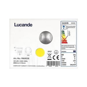 Lucande - LED Vonkajšie zápustné svietidlo HELENE LED/3W/230V IP67 4251096538038 vyobraziť