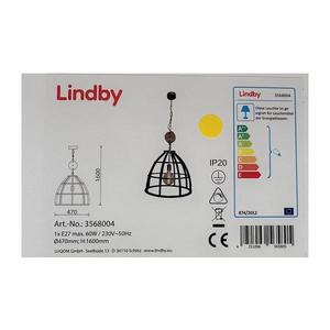 Lindby - Luster na reťazi MAXIMILIA 1xE27/60W/230V 4251096565805 vyobraziť