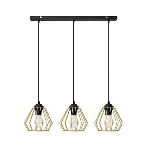 Luster na lanku AGAT 3xE27/15W/230V zlatá/čierna W-L 1300/3 BK-B +GO MAT vyobraziť