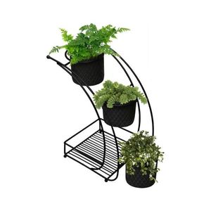 Stojan na kvety 37x19 cm čierna/kov 968HBR1121 vyobraziť