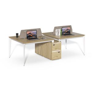 Kancelársky set pre 4 osoby Houseland Profit Max 05 2612 dub/biela vyobraziť