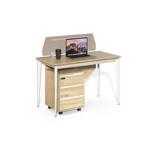 Kancelársky stôl s kontajnerom Houseland Profit Max 01 1206 dub/biela vyobraziť