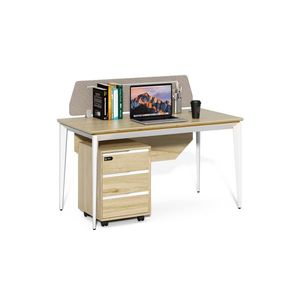 Kancelársky stôl s kontajnerom Houseland Profit Max 01 1407 dub/biela vyobraziť