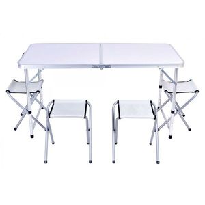 Kempingová súprava biela vyobraziť