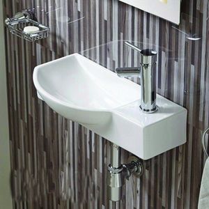 Keramické umývadlo klasické MEXEN HUGO L 50x24 cm biele vyobraziť