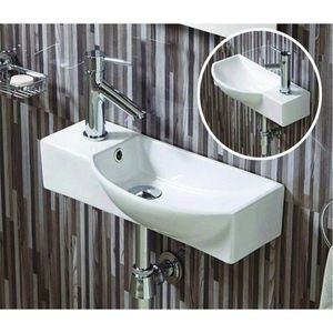 Keramické umývadlo klasické MEXEN HUGO P 50x24 cm biele vyobraziť