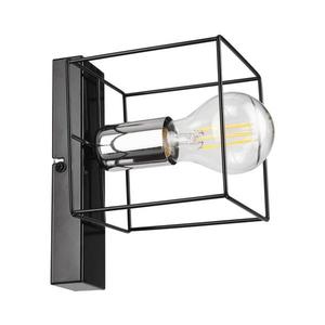 Nástenné svietidlo MIKA 1xE27/60W/230V čierna/chróm KM - 1.181 vyobraziť