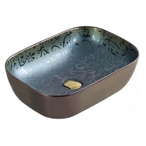 Keramické umývadlo MEXEN RITA zeleno-hnedé vyobraziť