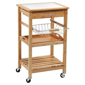 Kesper 25776 Kuchynský vozík s pracovnou doskou, 81 x 48 x 38 cm vyobraziť