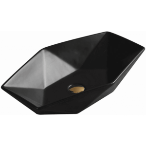 Keramické umývadlo na dosku MEXEN ELENA čierne vyobraziť