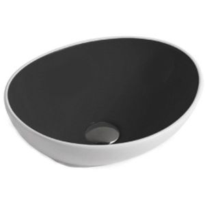 Keramické umývadlo na dosku Mexen ELZA 40 x 33 cm bielo-čierna vyobraziť