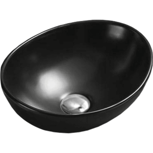 Keramické umývadlo na dosku Mexen ELZA 40 x 34 cm čierne vyobraziť