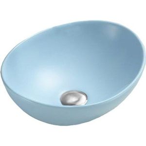 Keramické umývadlo na dosku Mexen ELZA 40 x 34 cm modré vyobraziť