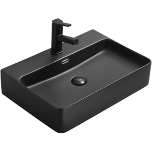 Keramické umývadlo na dosku MEXEN LARA čierne vyobraziť