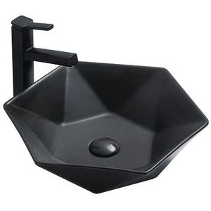 Keramické umývadlo na dosku MEXEN MERY čierne vyobraziť