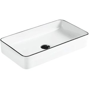 Keramické umývadlo na dosku MEXEN NADIA biele / čierne vyobraziť