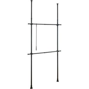 Wenko Teleskopické vešiaky Hercules Basic, čierne vyobraziť