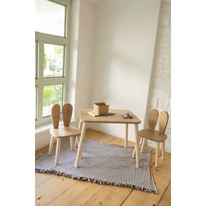 Detská súprava stolíka a 2 ks stoličiek Bunny Two Chair Set - Brown vyobraziť