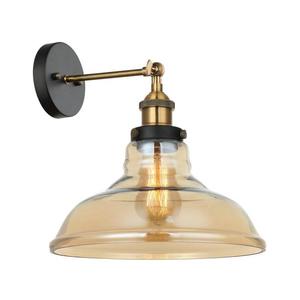 MBM-2381/1 GD+AMB - Nástenné svietidlo HUBERT 1xE27/40W/230V MBM-2381/1 GD+AMB vyobraziť