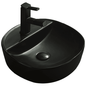 Keramické umývadlo na dosku MEXEN ZITA čierne vyobraziť