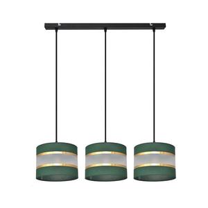 Luster na lanku HELEN 3xE27/15W/230V zelená/zlatá W-L 0801/3 BK-B +GN+GO+MAT vyobraziť