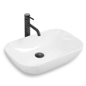 Keramické umývadlo na dosku Rea Claudia Zoe 9447 Slim biele vyobraziť