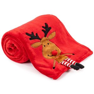 4Home Vianočná deka Happy Reindeer, 150 x 200 cm vyobraziť