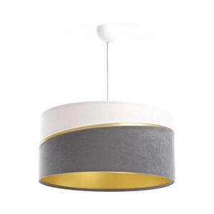 Luster na lanku SWING 1xE27/60W/230V šedá/biela/zlatá 01A-024-50 vyobraziť