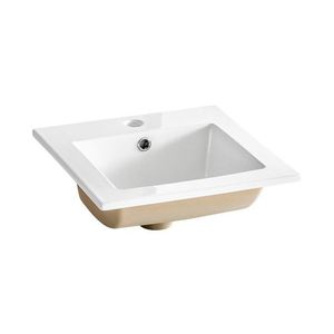 Keramické zapustené umývadlo Square 42 cm biele vyobraziť