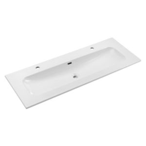 Keramické zápustné umyvadlo Fly 120 2TH DP bílé vyobraziť