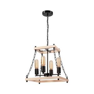 Luster na reťazi JASPER 4xE27/60W/230V buk/béžová LM - 4.179 vyobraziť