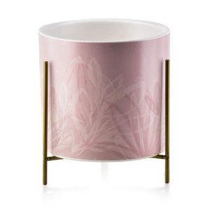 Keramický kvetináč Neva XIV 14, 5 cm ružový so vzorom vyobraziť