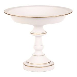 Aranžovacia kovová misa na stojane 26 cm, biela, 26 cm vyobraziť